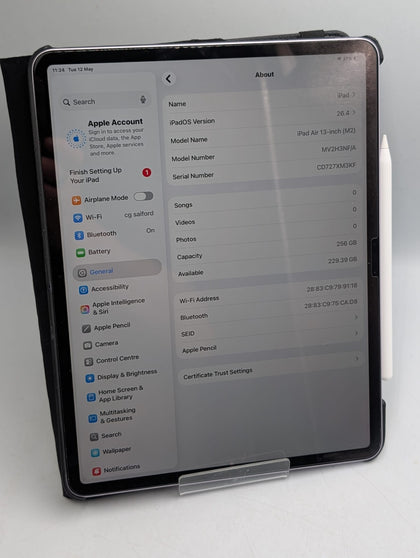Apple 13-inch iPad Air Wi-Fi / M2 / 256GB / WITH PEN