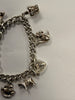 Silver charm bracelet