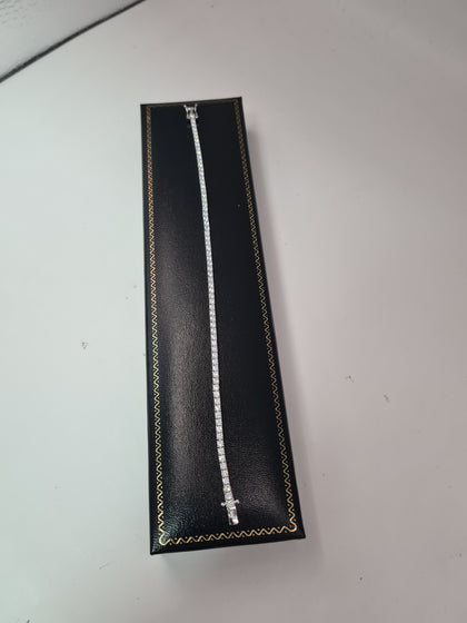 BRAND NEW SILVER BRACELET 925, C/Z STONE, WEIGHT 7.9G , LENGHT 8