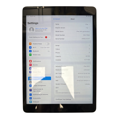 Apple iPad 9th Cellular, 64GB