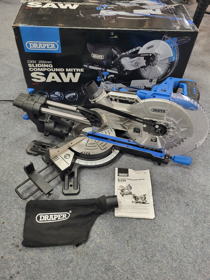 Draper 255mm Sliding Mitre Saw - 240v Boxed