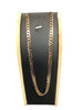 9ct solid curb chain 18"