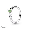 Pandora August Birthstone Beaded Ring SIZE 54