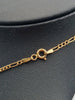 9ct Yellow Gold Thin 3-In-1 Figaro Chain Necklace With Dolphin Pendant - 1.90 Grams - 18" Long