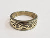 Beautiful 9ct Yellow Gold Ring With .05 Dia Stones - Size H/I - 3.10G - Hallmarked