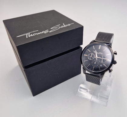 Thomas Sabo Men's Black Rebel Icon Chronograph Watch in original box