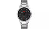 HUGO Men's Black Dial Silver Stainless Steel Bracelet Watch. HU.420.1.14.3648