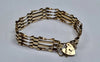 9ct gold Gate Bracelet