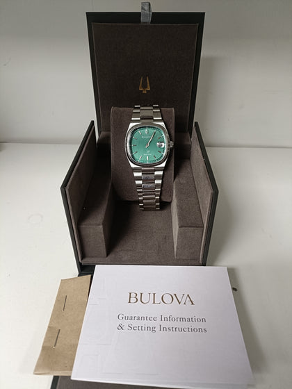 Bulova Super Seville Watch - Green Face - Boxed - Great Yarmouth