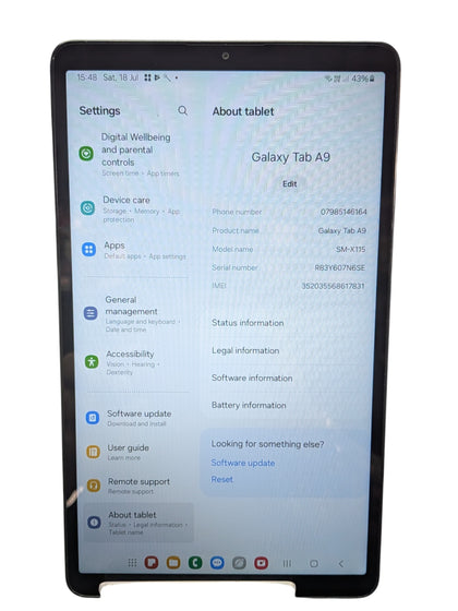 Samsung  Galaxy Tab A9 Android Tablet WiFi/Cellular