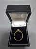 9ct Gold Ring with White Stone 375 1.9G Size P