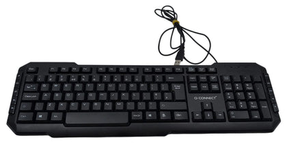 Q-Connect Wired PC Keyboard, Black