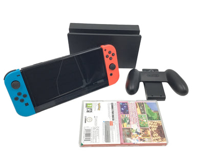 Nintendo Switch OLED - Neon Blue/Neon Red (Comes with Pokémon Shining Pearl)