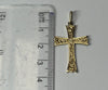 9CT GOLD CROSS PENDANT 3.5CM LENGTH