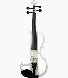 Vangoa Full Size 4/4 Solid Wood Electric Silent Violin with Chin Rest
