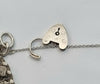 vintage Silver Charm Bracelet + 30 Charms