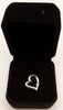 9ct white gold heart pendant
