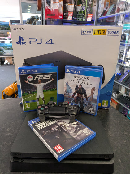 Sony Ps4 Slim 500gb Plus FC 25/Rainbow Six & Assassins Creed Boxed