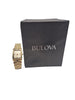 Bulova 97P140 Women's Gold Tone Diamond Wristwatch