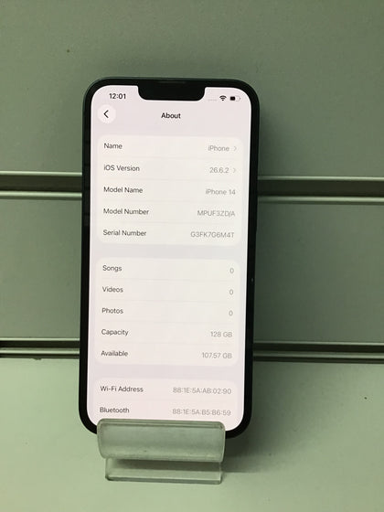 Apple iPhone 14 (Midnight Blue) - 128GB Storage