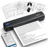 POLONO D810 Portable Bluetooth Thermal A4 Printer, Black **Collection Only**