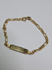 9ct gold baby i.d bracelet