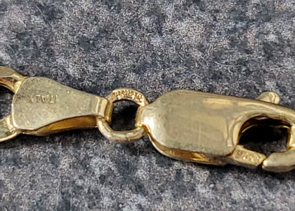 9ct Yellow Gold Curb Link Chain - 15.48G  - 19.5