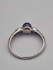 9ct White Gold Pearl Solitaire Ring - Size S - 2.19 Grams