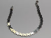 9ct White Gold X Link Bracelet