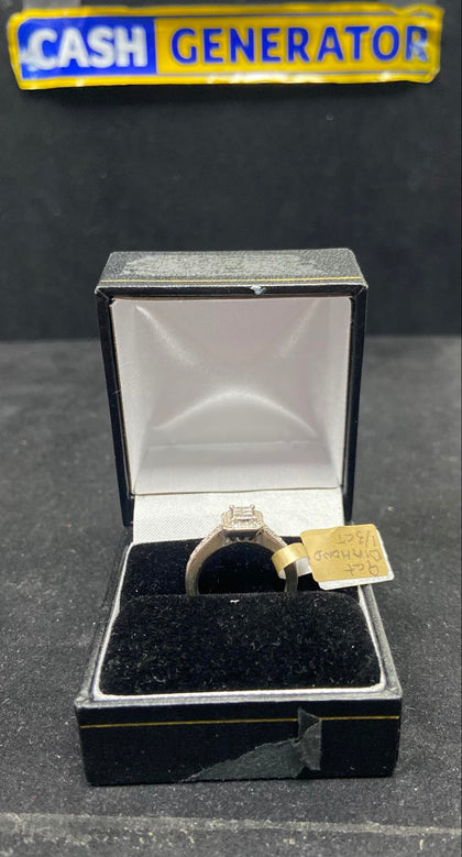 9ct White Gold Diamond Ring 1/3ct (Size I/J) 2.9g