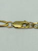 9CT HALLMARKED 375, YELLOW GOLD FIGARO STYLE CHAIN, 24'', 21.7G, BOXED