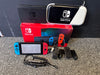 Nintendo Switch Neon Red & Blue Boxed with case