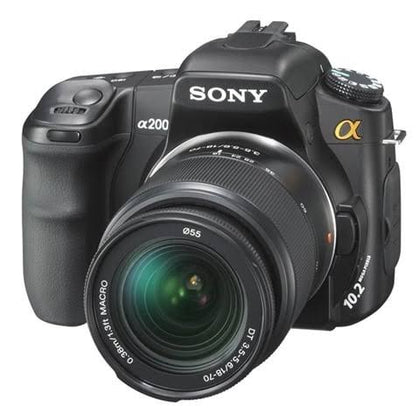 Sony Alpha 200 DSLR-A200 10.2M + 18-70mm + 75-300, grade A