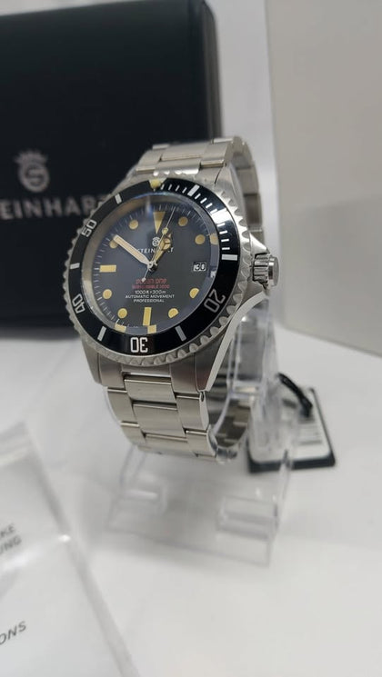 Steinhart Ocean One VI Automatic Mens Divers Watch With Date - On Steel Bracelet - Boxed