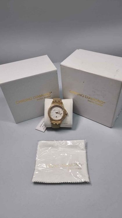 DX Chrono Diamond Limited Edition 821/3000 Quartz Chronograph Ladies Watch - Boxed
