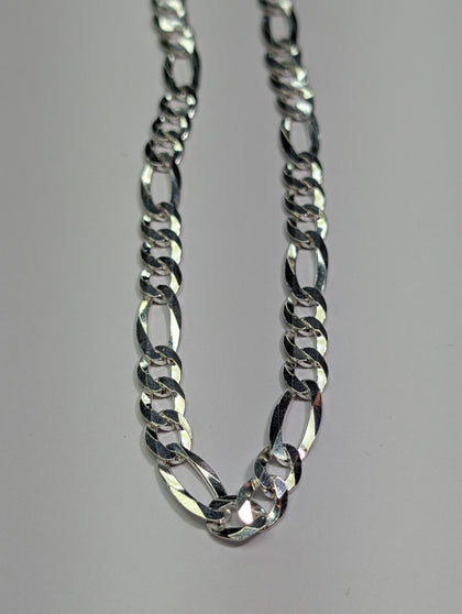Brand New Silver Figaro Chain