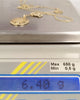 14ct Yellow Gold Virgin Mary Pendant on 21" Anchor Chain Plus Double Heart Pendant