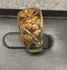 18ct Gold Flower Ring Size-P 4.1g