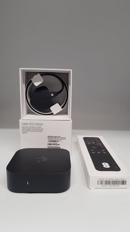 Apple TV 4K 3rd Gen 128GB (A2843) Wifi + Ethernet w/EE Remote (R39000), B
