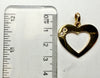 9ct yellow gold heart pendant
