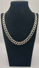 Pre-owned 925 silver Curb Style 28" chain 90.72g