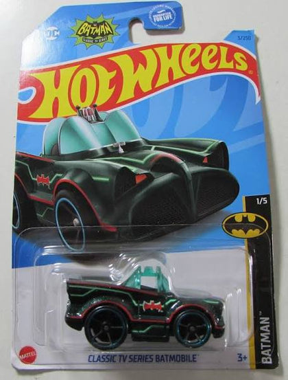 Hot Wheels Classic Tv Series Batmobile Hw Batman 1/5 3/250 Green Black.