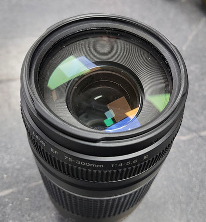 Canon EF 75-300mm f/4-5.6 III Black Lens