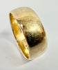 9ct yellow gold wedding band ring size W 1/2