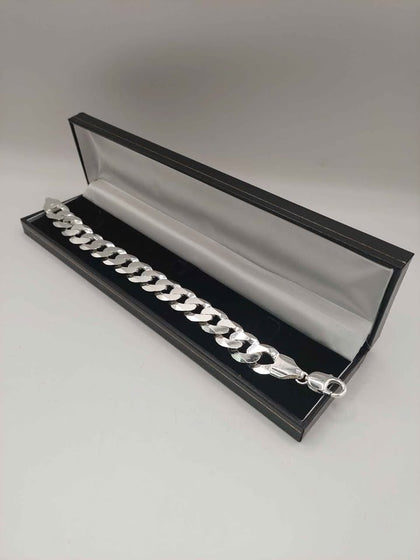 ***BRAND NEW***(925 Hallmarked&Tested), 47.5G Silver Chain Bracelet, 8