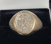 9CT Yellow Gold Ring With Clear Stones - 5.43G - Size S - Hallmarked