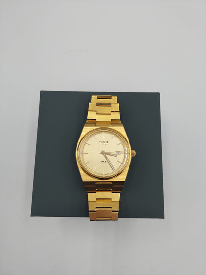 Tissot 1853 PRX Gold Stainless Steel Swiss Made Watch in Gold With Box