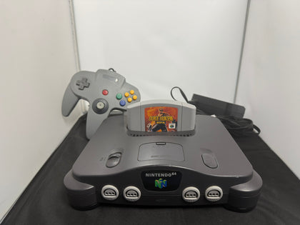 nintendo 64 console and game