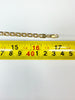 9ct yellow and white gold fancy link chain necklace 17"