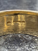 9ct Gold Wedding Band Ring, CZ Stone  (Size Q) 9.4g - Hallmarked